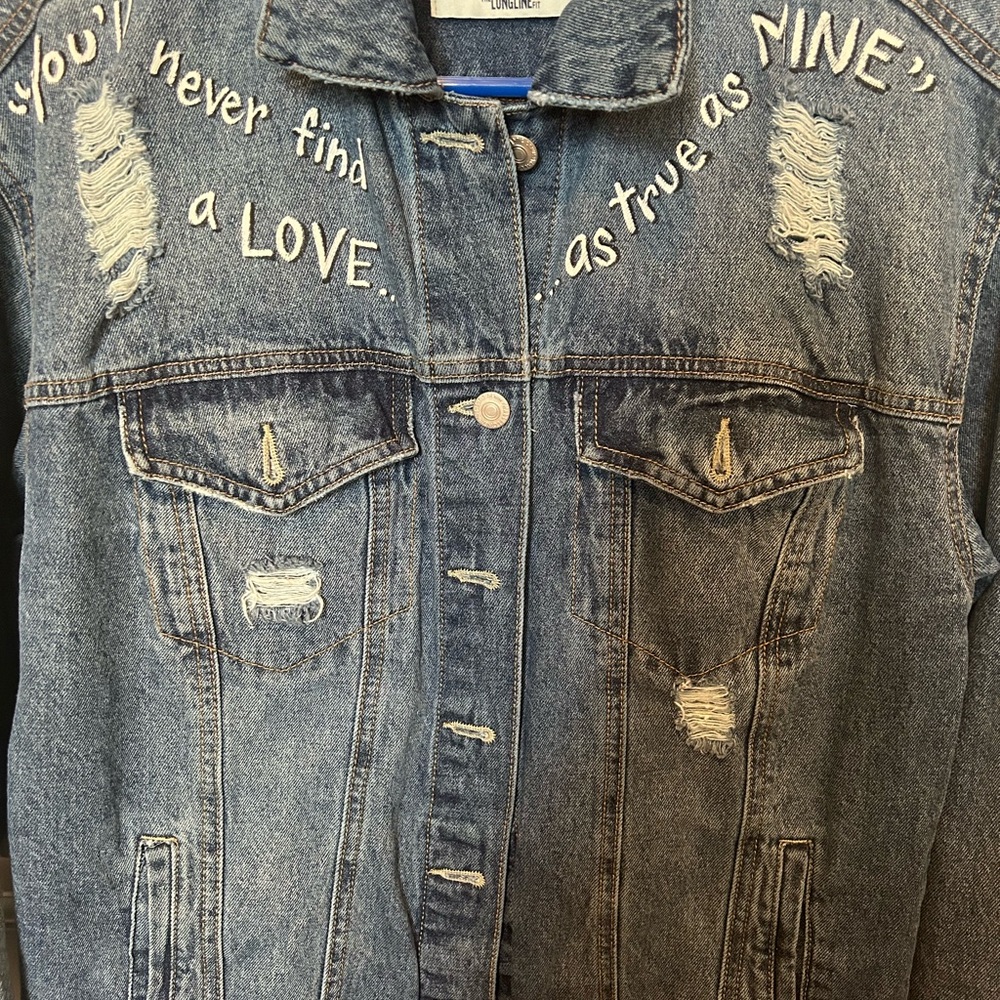 Custom Order George Strait Jean jacket - Picture 5 of 6